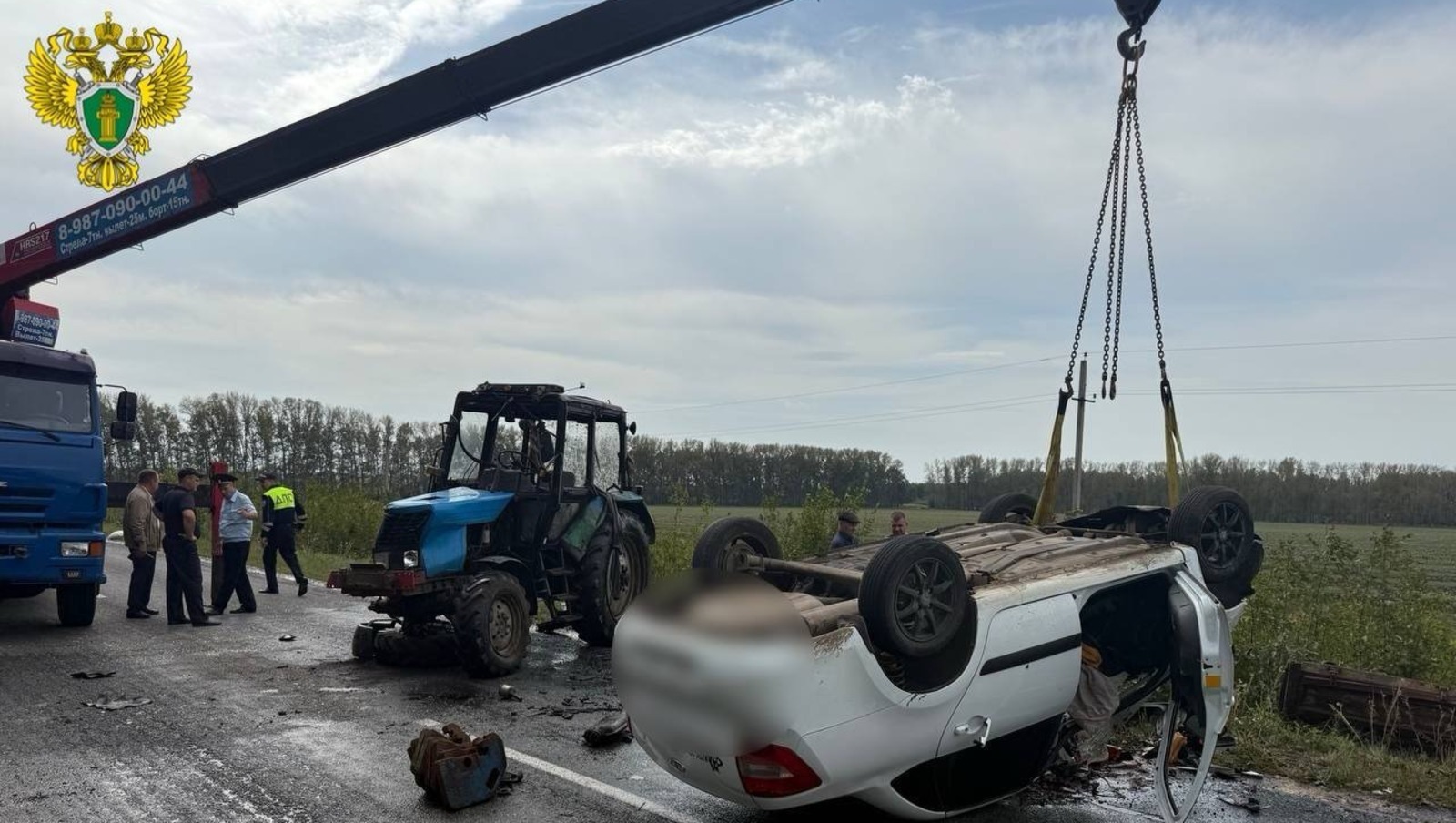 Три человека, в том числе ребенок погибли в ДТП с трактором в Башкирии