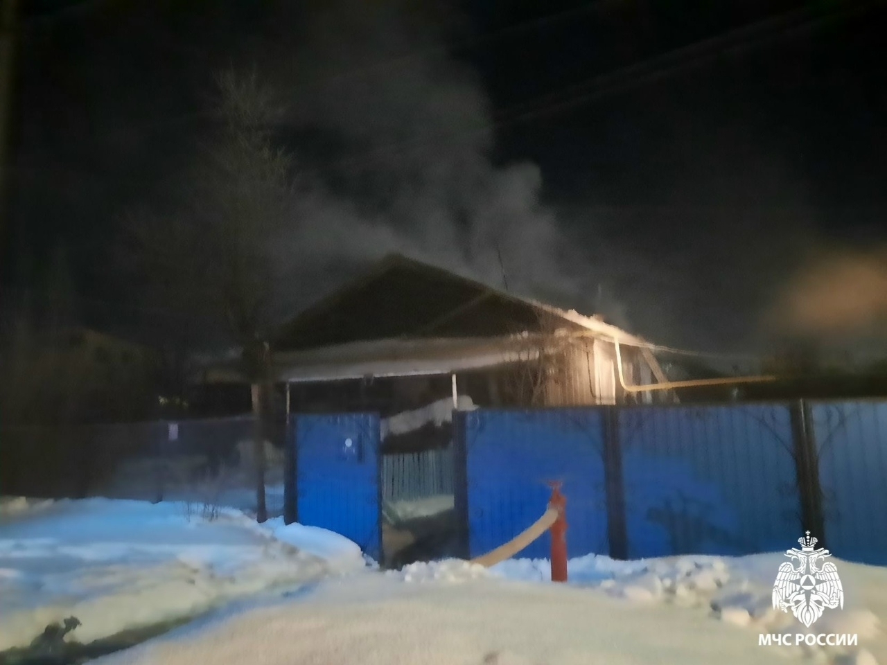 В Белебеевском районе произошло два пожара за одну ночь