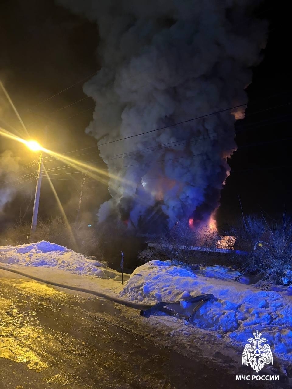 В Белебеевском районе произошло два пожара за одну ночь