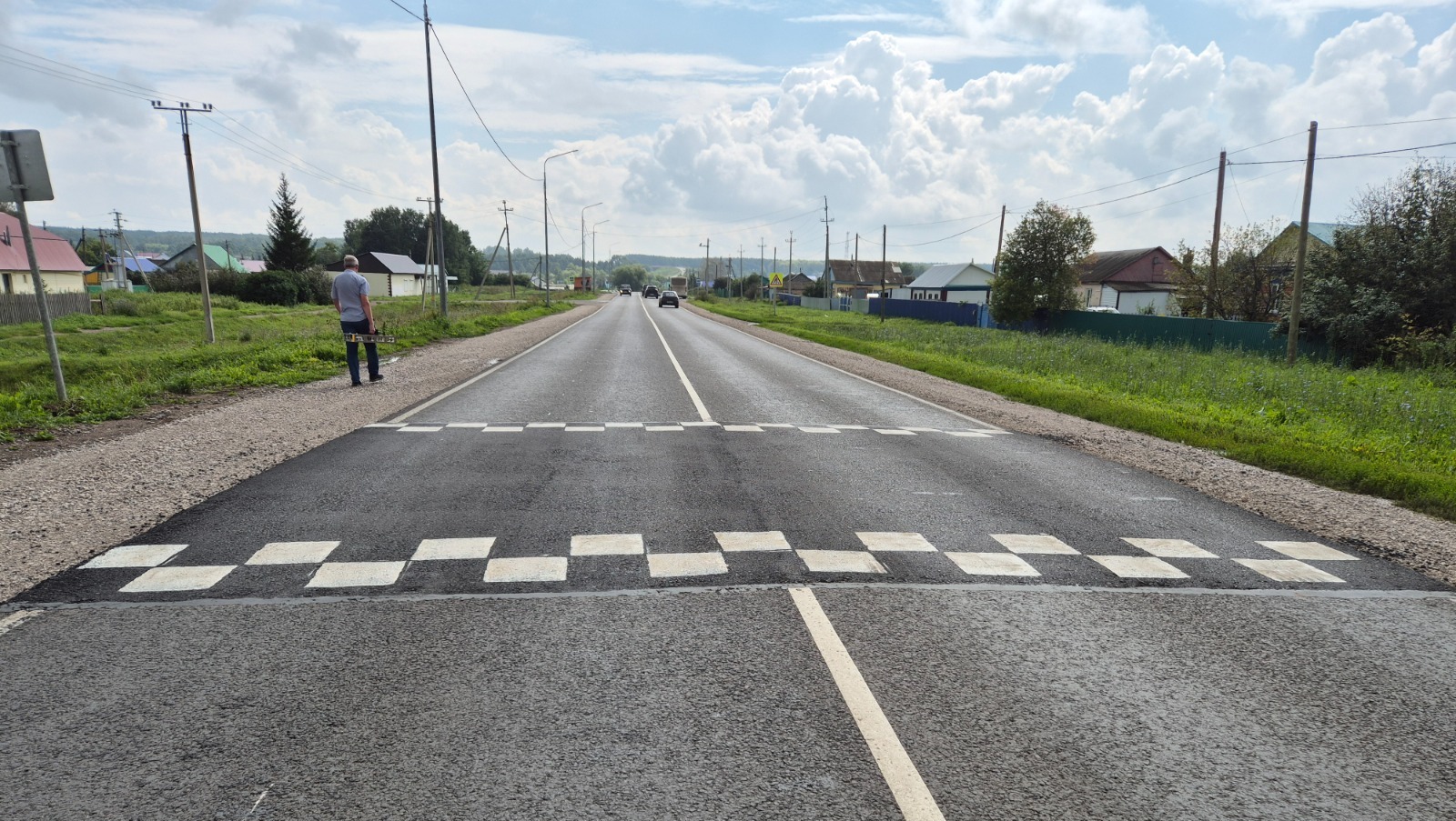 В Белебеевском районе Башкирии обновили 1,5 км дороги в рамках нацпроекта