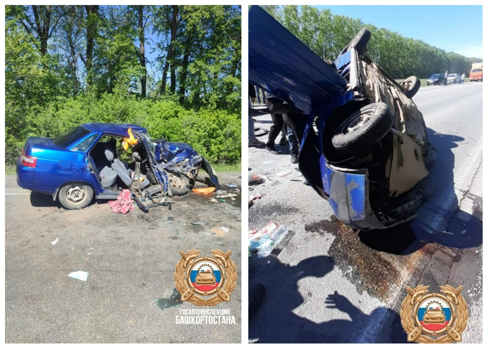 Массовое ДТП произошло на трассе М-5 в Башкирии