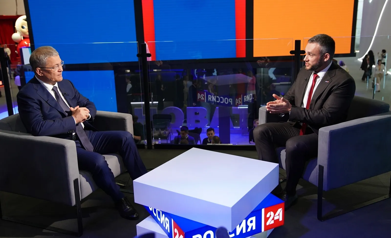 Интервью Радия Хабирова телеканалу «Россия 24» на ПМЭФ