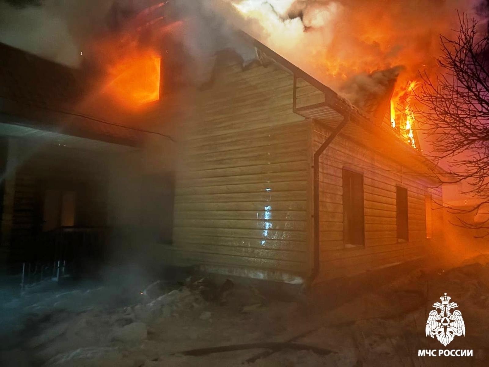 В Белебеевском районе произошло два пожара за одну ночь