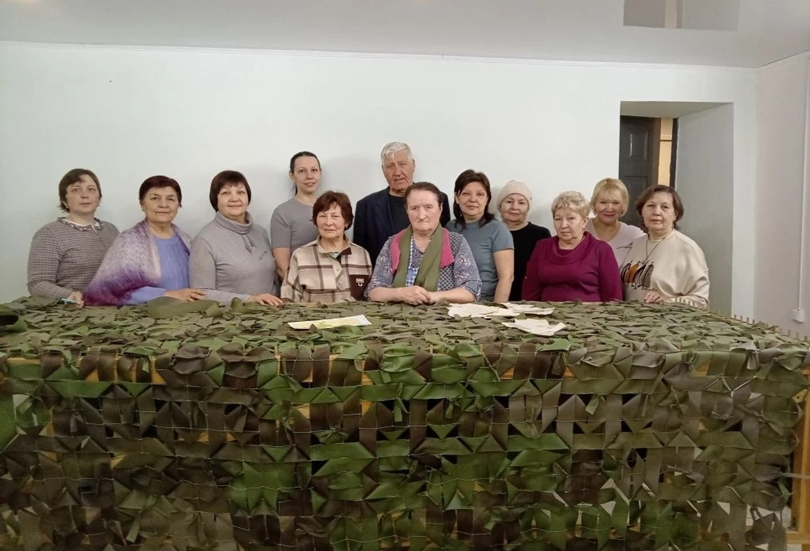 1300-я маскировочная сеть от плетельщиц из Белебея